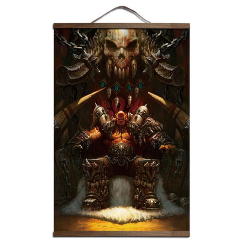World of Warcraft Canvas Scroll Poster
