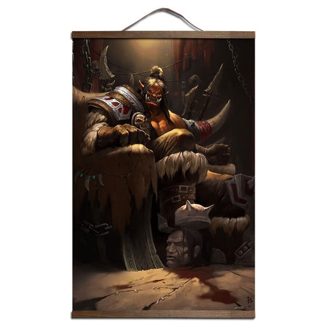World of Warcraft Canvas Scroll Poster