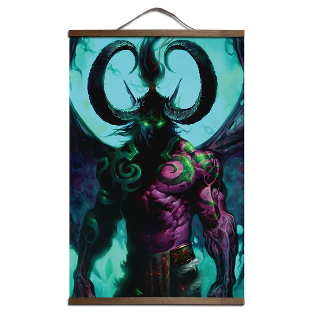 World of Warcraft Canvas Scroll Poster
