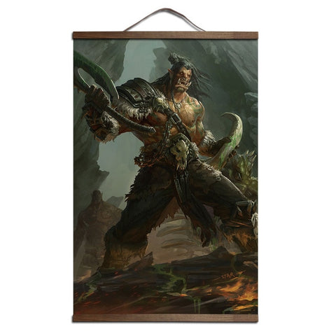 World of Warcraft Canvas Scroll Poster