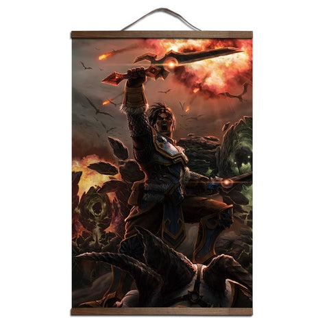 World of Warcraft Canvas Scroll Poster