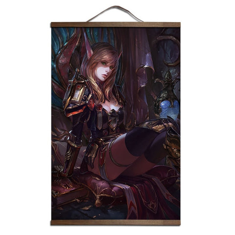 World of Warcraft Canvas Scroll Poster