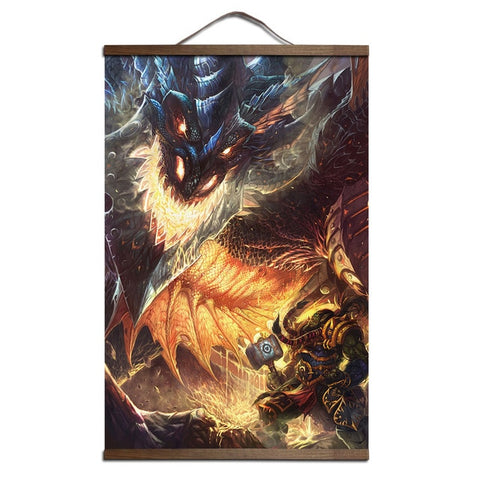 World of Warcraft Canvas Scroll Poster