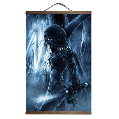 World of Warcraft Canvas Scroll Poster