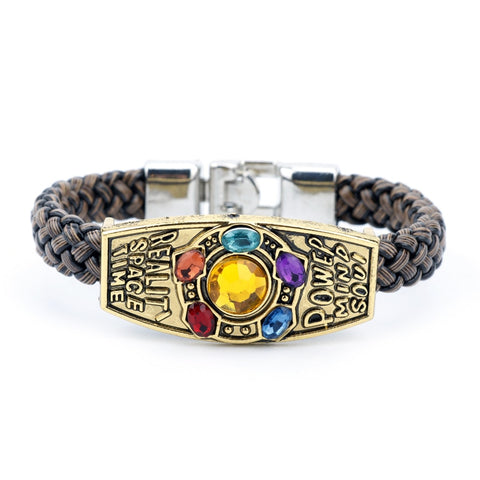 Avengers Infinity Stones Leather Rope Bracelet