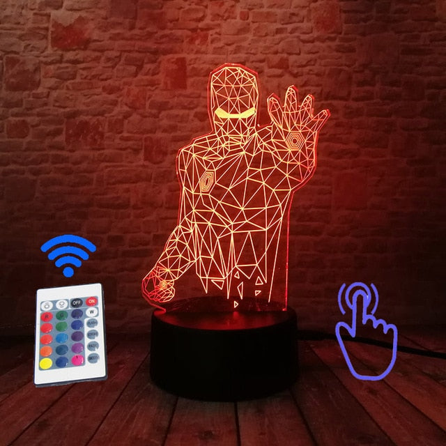 Marvel Iron Man Figurine 3D LED NightLight