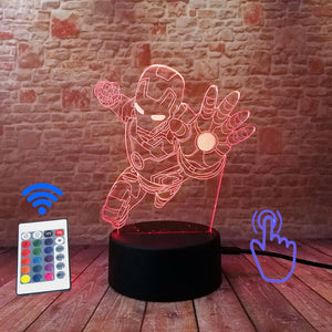 Marvel Iron Man Figurine 3D LED NightLight With Remote