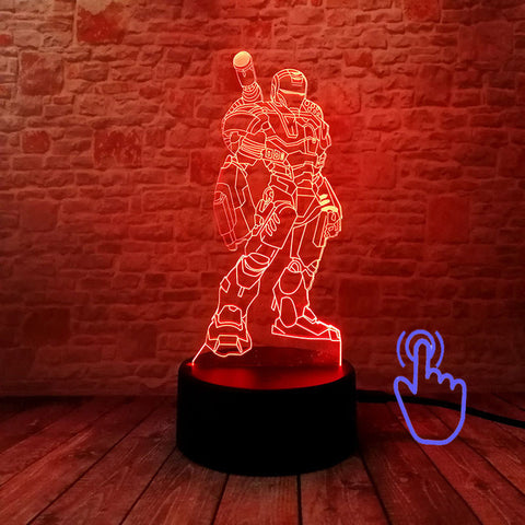 Marvel War Machine Figurine 3D LED NightLight