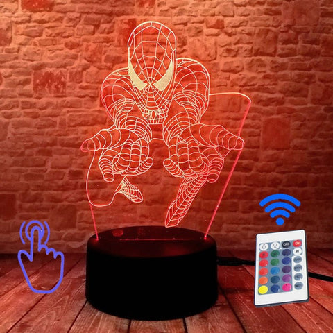 Marvel Spider-Man Figurine 3D LED NightLight With Remote