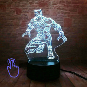 Marvel Black Panther Figurine 3D LED NightLight
