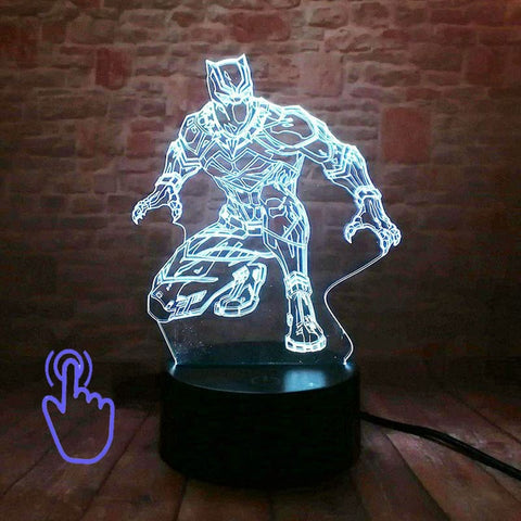 Marvel Black Panther Figurine 3D LED NightLight