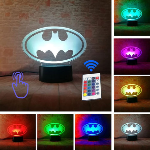 DC Batman Figurine 3D LED NightLight With Remot