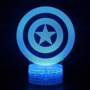 Avengersaptain America's Shield Led Lamp 25cm