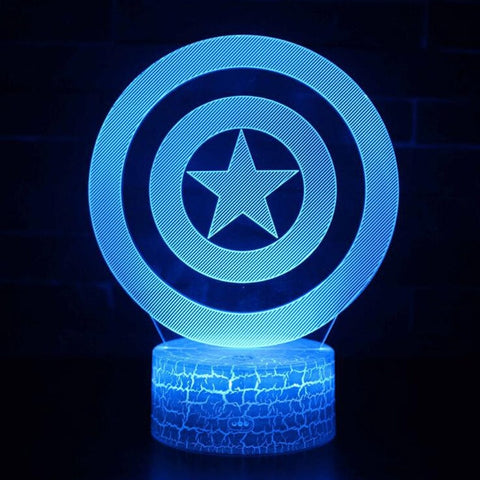 Avengersaptain America's Shield Led Lamp 25cm