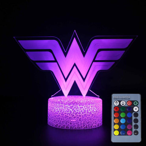 DC Wonder Woman Led Lamp 25cm With Remote