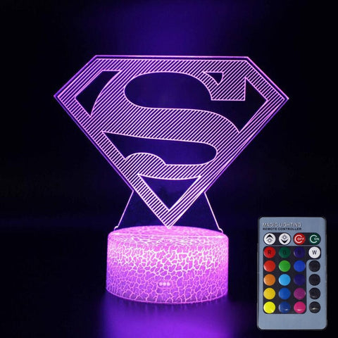 DC Superman Led Lamp 25cm With Remote