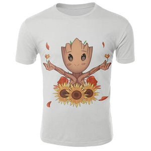 Marvel Groot Sunflowers T-Shirt