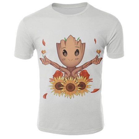 Marvel Groot Sunflowers T-Shirt